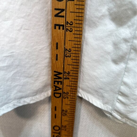 J.Jill Womens Wearever Collection Button Front Blouse White Long-Sleeve Casual - Picture 8 of 12